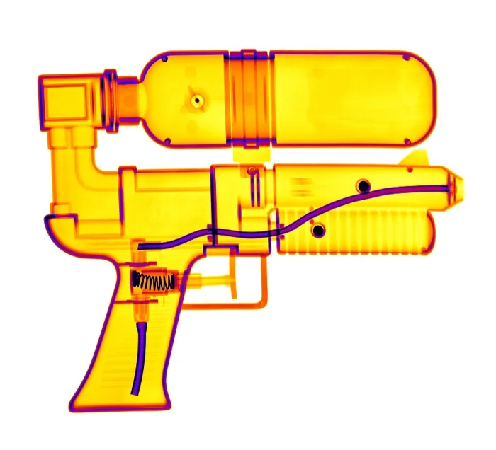 Framed Print : An X-ray of a squirt gun Framed Print : An X-ray of a squirt gun