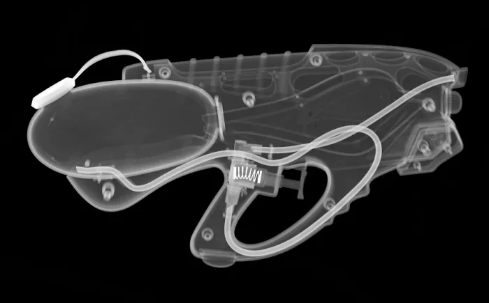 Framed Print : An X-ray of a squirt gun Framed Print : An X-ray of a squirt gun