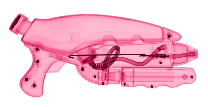 Framed Print : An X-ray of a squirt gun Framed Print : An X-ray of a squirt gun