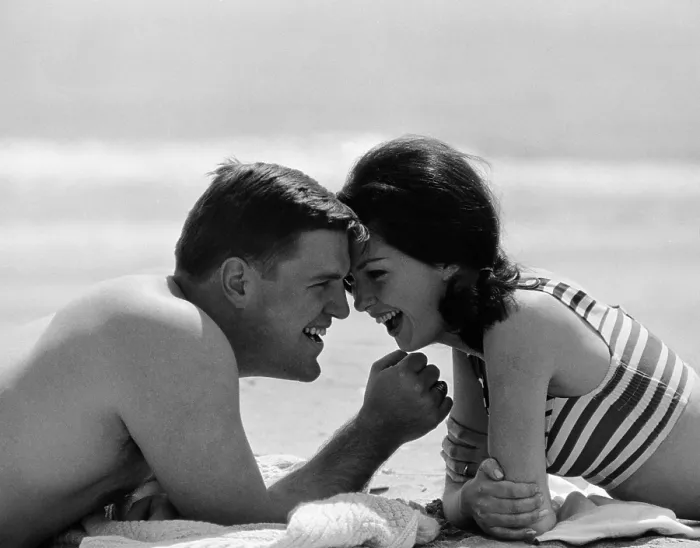 Framed Print : Young Couple, 1955