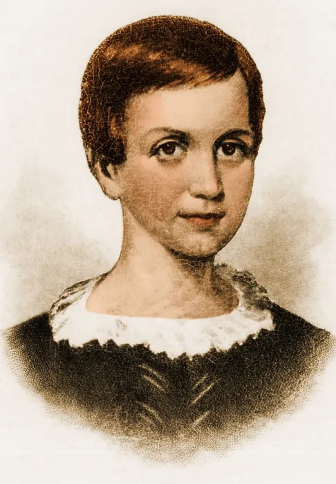 Framed Print : Young Emily Dickinson, 1840