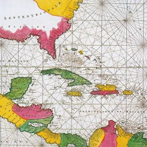 1708 Map of the Spanish Main