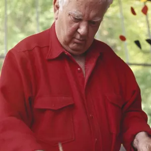 Alexander Calder, American sculptor and modern artist, known for his mid century mobiles Alexander Calder, American sculptor and modern artist, known for his mid century mobiles
