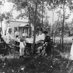 Backyard Lunch, c. 1900