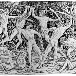 Battle of the Nudes, 15th Century Battle of the Nudes, 15th Century