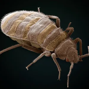 Bedbug, Cimex Lectularius, under a microscope (SEM)
