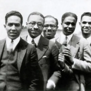 Black American Poet, Langston Hughes And Friends, 1924