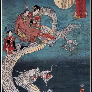 Buddha Riding On Sea Dragon, 1860