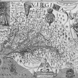 Captain John Smith's Map of Virginia, United States, 1624 Captain John Smith's Map of Virginia, United States, 1624