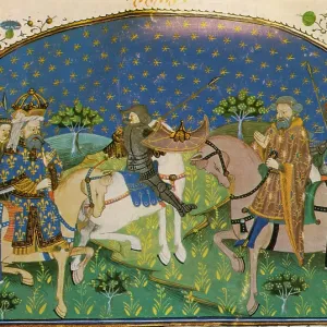 Charlemagne Saved by Roland Who Defeats Helmont