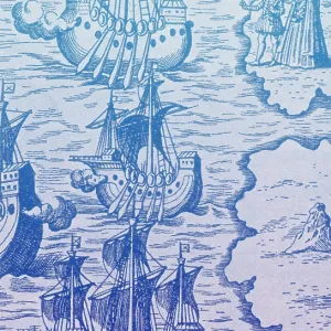 Columbus Caravels Depart Spain, 1492 Columbus Caravels Depart Spain, 1492