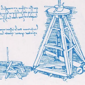 Da Vinci Invention, Lifting Machine Da Vinci Invention, Lifting Machine