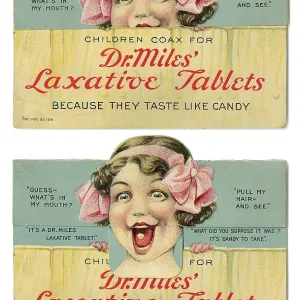 Dr. Miles Laxative Tablets, Vintage Medical Advertisement
