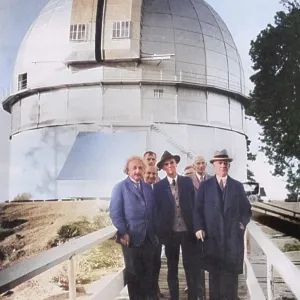 Einsten and Scientists at Mount Wilson Observatory, 1931
