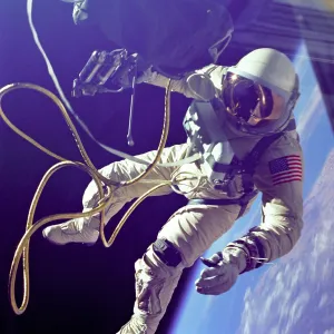 First American Spacewalk, Astronaut Ed White, 1965