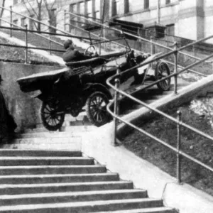 Ford Model T Car Stunt Print