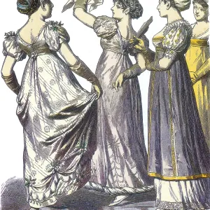 French Women's Fashion, 1808-09