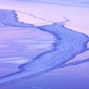 Frozen Lake Print: Aerial View of a Frozen Swedish Lake Frozen Lake Print: Aerial View of a Frozen Swedish Lake