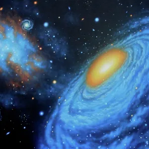 Galaxies Colliding, Illustration