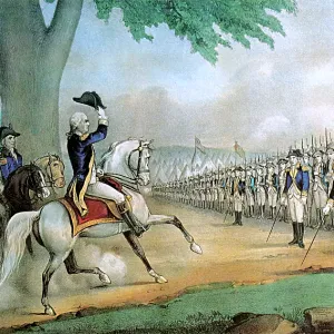 George Washington Taking Command of Army, 1775 George Washington Taking Command of Army, 1775