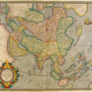 Gerardus Mercator, Map of Asia Gerardus Mercator, Map of Asia