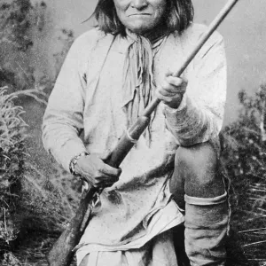 Geronimo Print, 19th Century Photograph