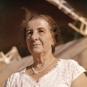 Golda Meir, Israeli Prime Minister Print circa 1969