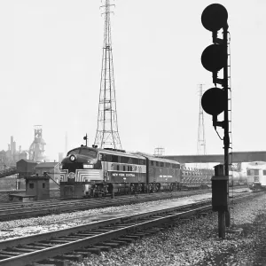 Historic Freight Train Print, Indiana Harbor Scene
