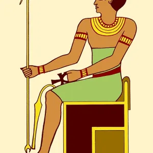 Imhotep, Ancient Egyptian Deity, Illustration Imhotep, Ancient Egyptian Deity, Illustration