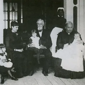 Jefferson Davis with Family, 1885