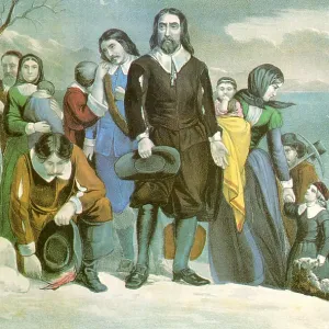 Landing of the Pilgrims at Plymouth Rock, 1620