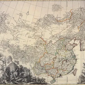 Map of China, 1734 Map of China, 1734