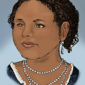 Mary Seacole Print, Colorized Image