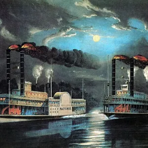 Midnight Race On the Mississippi, 1854 Midnight Race On the Mississippi, 1854