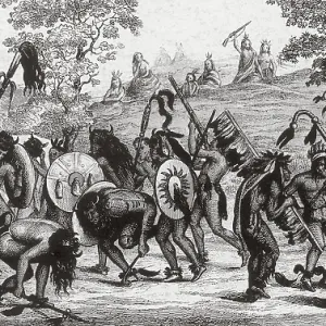 Native American Indians, Tribal Dance Native American Indians, Tribal Dance