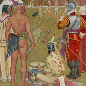 Native Americans Playing Lacrosse