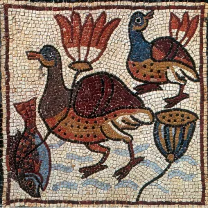 Nile Fauna, Byzantine Mosaic, 6th Century