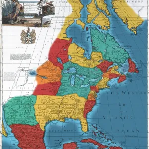 North American Map, 1710 North American Map, 1710