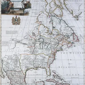 North American Map, 1710 North American Map, 1710