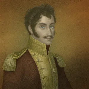 Print of Simón Bolívar