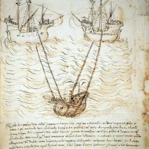 Sienese Invention for Raising Sunken Ship Sienese Invention for Raising Sunken Ship