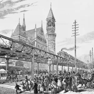 Sixth Avenue El Train, 1878