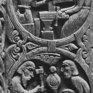 Viking Blacksmiths Forge the Sword Gram, 12th Century