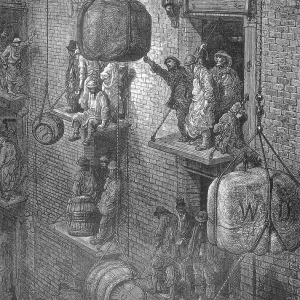 "Warehousing in the City" by Gustave Dore