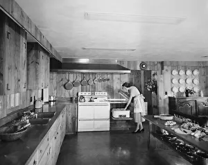 Vintage Nostalgia Prints: 1950's Kitchen