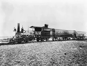 Trains Prints: 19th Century 'John Bull' Locomotive
