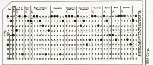 Storage Prints: 45 column punch cards