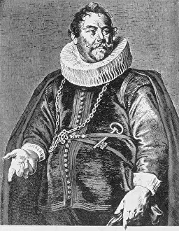 17th Prints: Abraham de Moivre, French Mathematician
