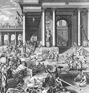 More Science & Medical Prints: The Academy of Sciences and Fine Arts, 1698