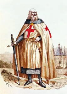 Religious Prints: acques De Molay, Knights Templar Grand, Medieval Military Order, Christian, Freemason